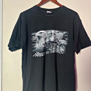 Size L - Vintage Harley Davidson Style Motorcycle T-Shirt 🏍️